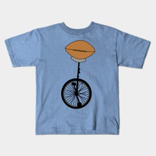 Unicycle Football Kids T-Shirt